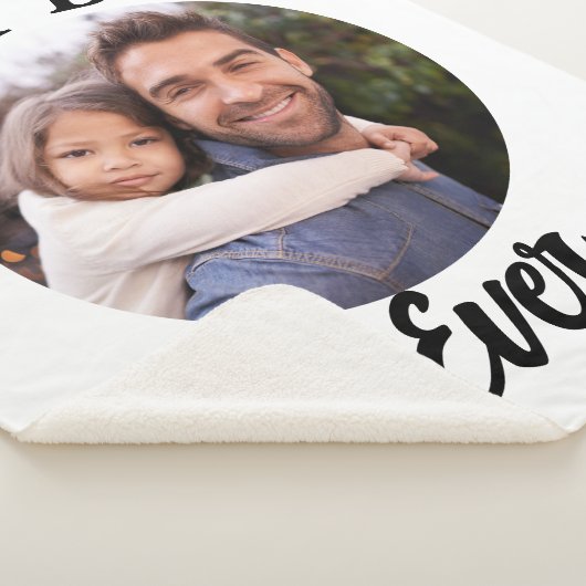 Beste papa ooit gepersonaliseerde foto template sherpa deken (3/4)