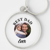 Beste papa ooit gepersonaliseerde foto template sleutelhanger (Voorkant)