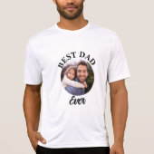 Beste papa ooit gepersonaliseerde foto template t-shirt (Voorkant)
