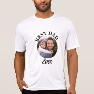 Beste papa ooit gepersonaliseerde foto template t-shirt