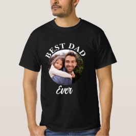 Beste papa ooit gepersonaliseerde foto template t-shirt