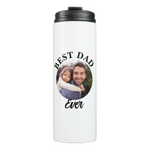 Beste papa ooit gepersonaliseerde foto template thermosbeker