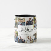 Beste papa ooit gepersonaliseerde fotocollage aand mok (Midden)