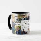 Beste papa ooit gepersonaliseerde fotocollage aand mok (Voorkant links)
