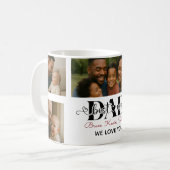 Beste papa ooit Gepersonaliseerde fotocollage Koffiemok (Voorkant links)