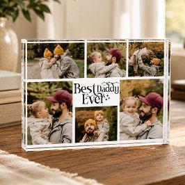 Beste papa ooit Gepersonaliseerde gezelfgemaakte f Fotoblokken