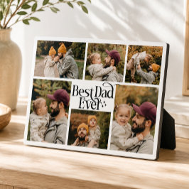 Beste papa ooit Gepersonaliseerde gezelfgemaakte f Fotoplaat