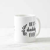 Beste papa ooit gepersonaliseerde koffie Mok (Voorkant rechts)