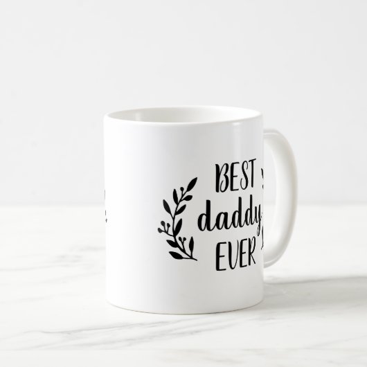 Beste papa ooit gepersonaliseerde koffie Mok (Voorkant rechts)
