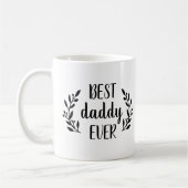Beste papa ooit gepersonaliseerde koffie Mok (Links)