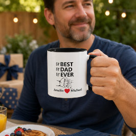 Beste papa ooit gepersonaliseerde mok
