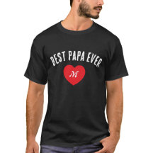 Beste papa ooit gepersonaliseerde monogram initiaa