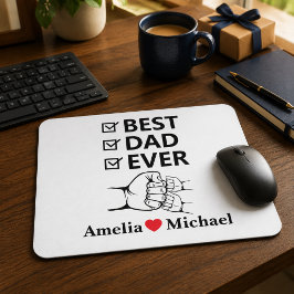 Beste papa ooit gepersonaliseerde muismat