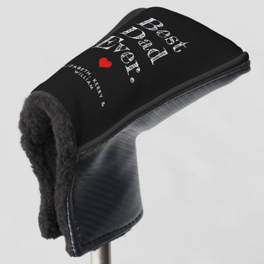 Beste Papa Ooit Gepersonaliseerde Namen Golfheadcover (3/4 voorkant)