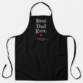 Beste Papa Ooit Gepersonaliseerde Namen Schort (Voorkant)