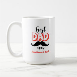 Beste Papa Ooit Gepersonaliseerde Vaderdag Cadeau Koffiemok