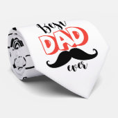 Beste Papa Ooit Gepersonaliseerde Vaderdag Cadeau Stropdas (Opgerold)