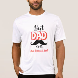 Beste Papa Ooit Gepersonaliseerde Vaderdag Cadeau T-shirt
