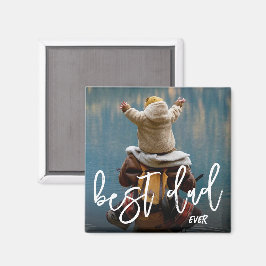 Beste papa ooit gepersonaliseerde Vaderdag foto Magneet