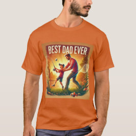 Beste papa ooit Gevist avonturenshirt T-shirt