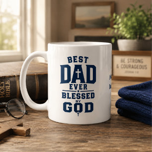 Beste papa ooit gezegend door God Persoonlijk Koffiemok