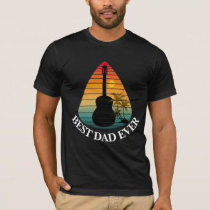 BESTE PAPA OOIT GITAAR PLECTRUM GITARIST ZONSONDER T-SHIRT