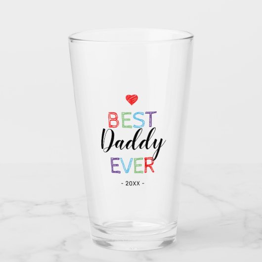 Beste papa ooit glas (Voorkant)