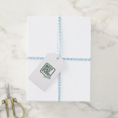 Beste papa ooit goedgekeurd tekstontwerp cadeaulabel (Met Touw)