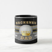 Beste papa ooit GOLFBAL Mok (Midden)