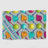 Beste papa ooit  golfhanddoek (Horizontaal)