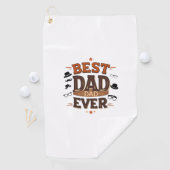 Beste papa ooit golfhanddoek - gepersonaliseerd ca (Insitu)