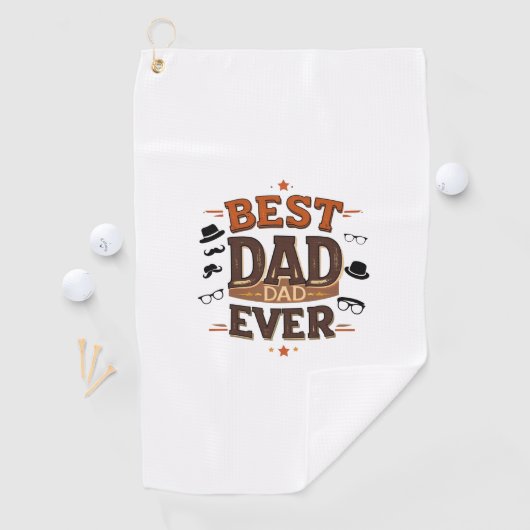 Beste papa ooit golfhanddoek - gepersonaliseerd ca (Insitu)