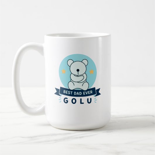 Beste Papa Ooit Golu Teddibeer Koffiemok (Links)