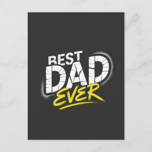 Beste Papa Ooit Graffiti Kunst Briefkaart