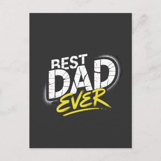 Beste Papa Ooit Graffiti Kunst Briefkaart (Voorkant)