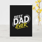 Beste Papa Ooit Graffiti Kunst Kaart (Gele Bloem)
