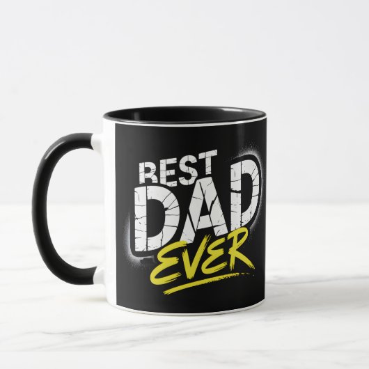 Beste Papa Ooit Graffiti Kunst Mok (Links)