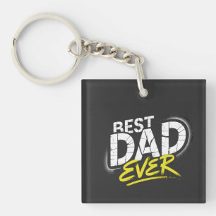 Beste Papa Ooit Graffiti Kunst Sleutelhanger