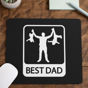 Beste papa ooit - Grappig peuter-ouderschapscadeau Muismat