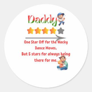 Beste papa ooit - Grappig Vaderdag cadeau Ronde Sticker