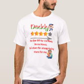 Beste papa ooit - Grappig Vaderdag cadeau T-shirt (Voorkant)