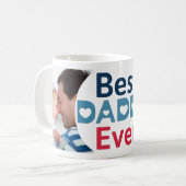 Beste papa ooit. Grappige fotocollage Koffiemok (Voorkant links)