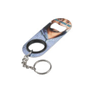 BESTE PAPA OOIT | Grappige papa gezicht foto Mini Flessenopener (Achterkant Gekanteld)