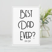 Beste papa ooit? Grappige Vaderdag kaart (Staand voorkant)
