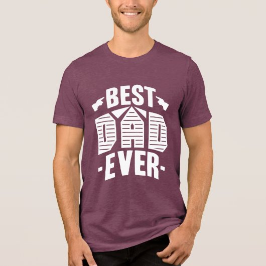 Beste papa ooit Grappige Vaderdag Mannen Tshirts G (Voorkant)