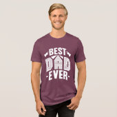 Beste papa ooit Grappige Vaderdag Mannen Tshirts G (Voorkant volledig)