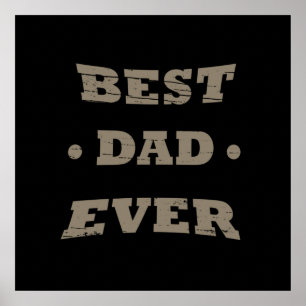 Beste papa ooit grappige vaderdag poster