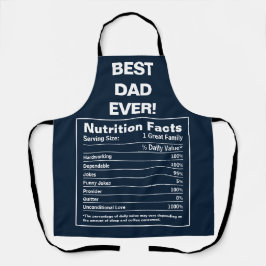 Beste papa ooit grappige vaders dag voeding feiten schort