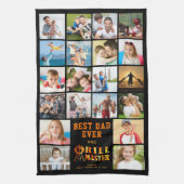 BESTE PAPA OOIT GRILL MASTER 20 Fotocollage Theedoek (Verticaal)