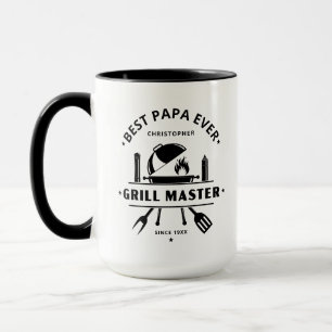 Beste Papa Ooit Grill Meester   Aangepaste Naam Mok